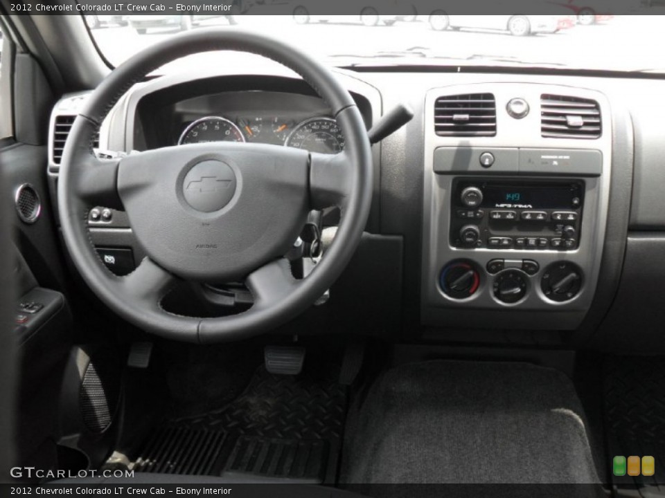 Ebony Interior Dashboard for the 2012 Chevrolet Colorado LT Crew Cab #51675405