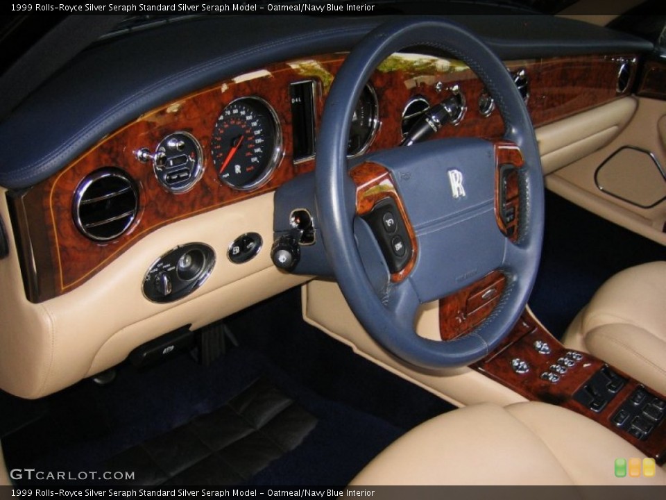 Oatmeal/Navy Blue Interior Dashboard for the 1999 Rolls-Royce Silver Seraph  #51675528