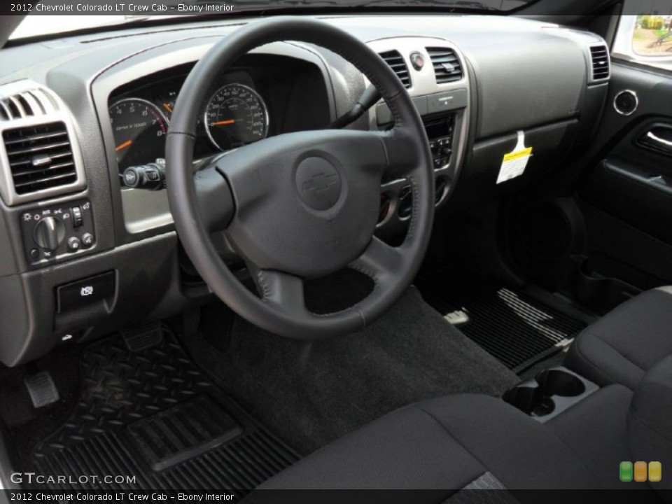 Ebony Interior Prime Interior for the 2012 Chevrolet Colorado LT Crew Cab #51675558