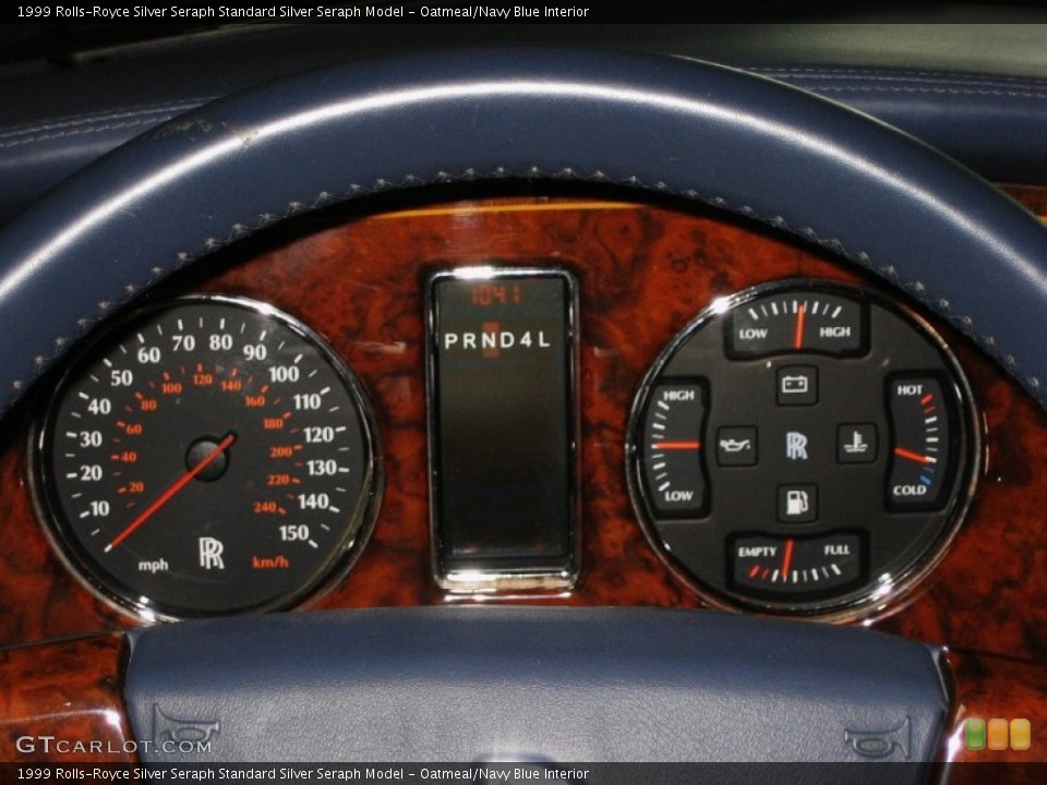Oatmeal/Navy Blue Interior Gauges for the 1999 Rolls-Royce Silver Seraph  #51675624