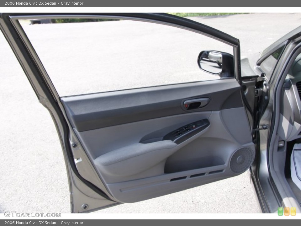 Gray Interior Door Panel for the 2006 Honda Civic DX Sedan #51675648