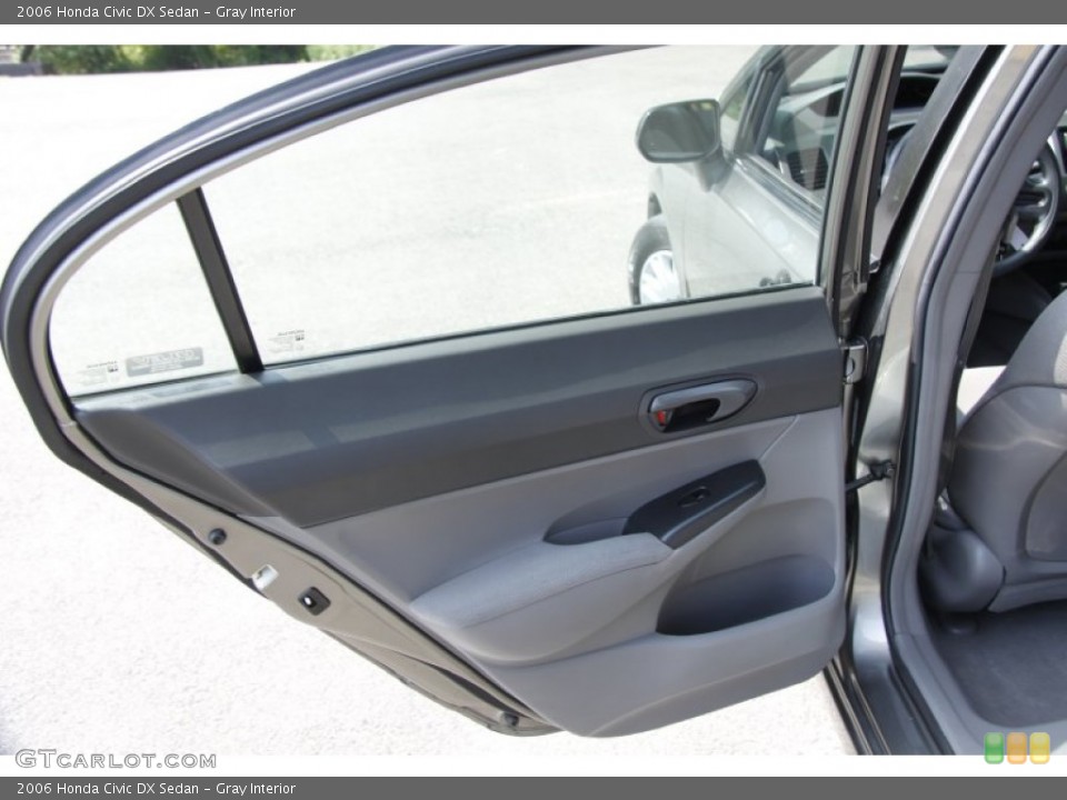 Gray Interior Door Panel for the 2006 Honda Civic DX Sedan #51675663