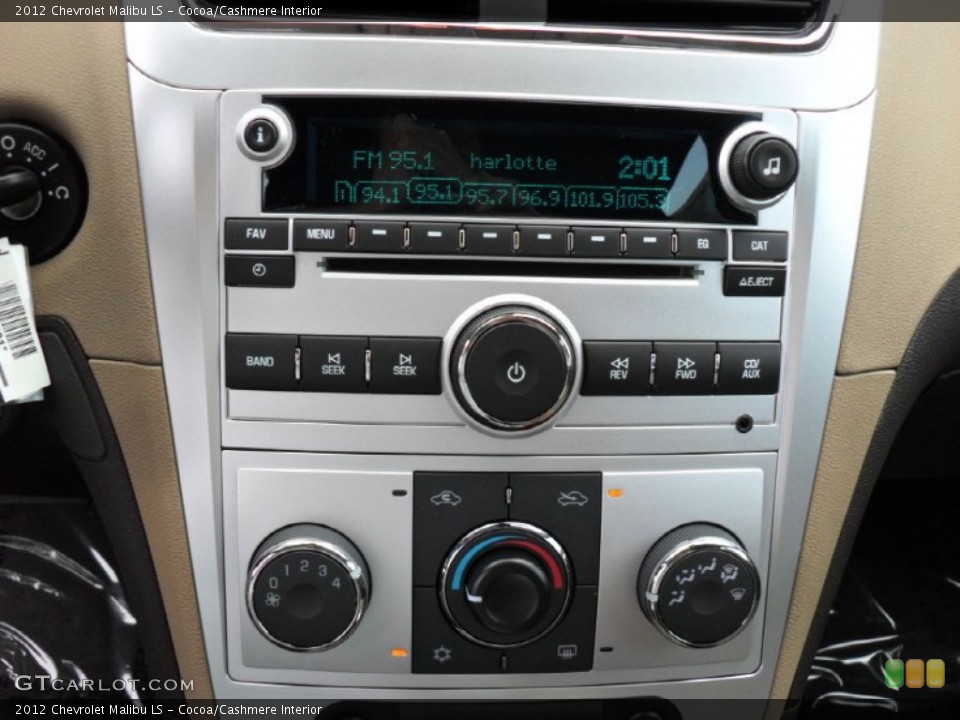 Cocoa/Cashmere Interior Controls for the 2012 Chevrolet Malibu LS #51676125