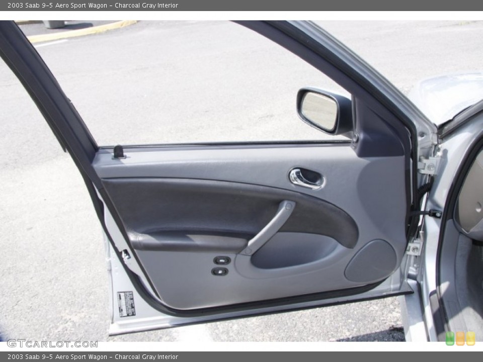 Charcoal Gray Interior Door Panel for the 2003 Saab 9-5 Aero Sport Wagon #51677676