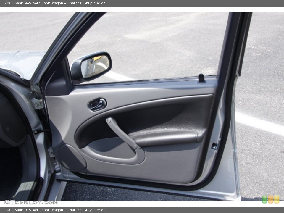 Charcoal Gray Interior Door Panel for the 2003 Saab 9-5 Aero Sport Wagon #51677787