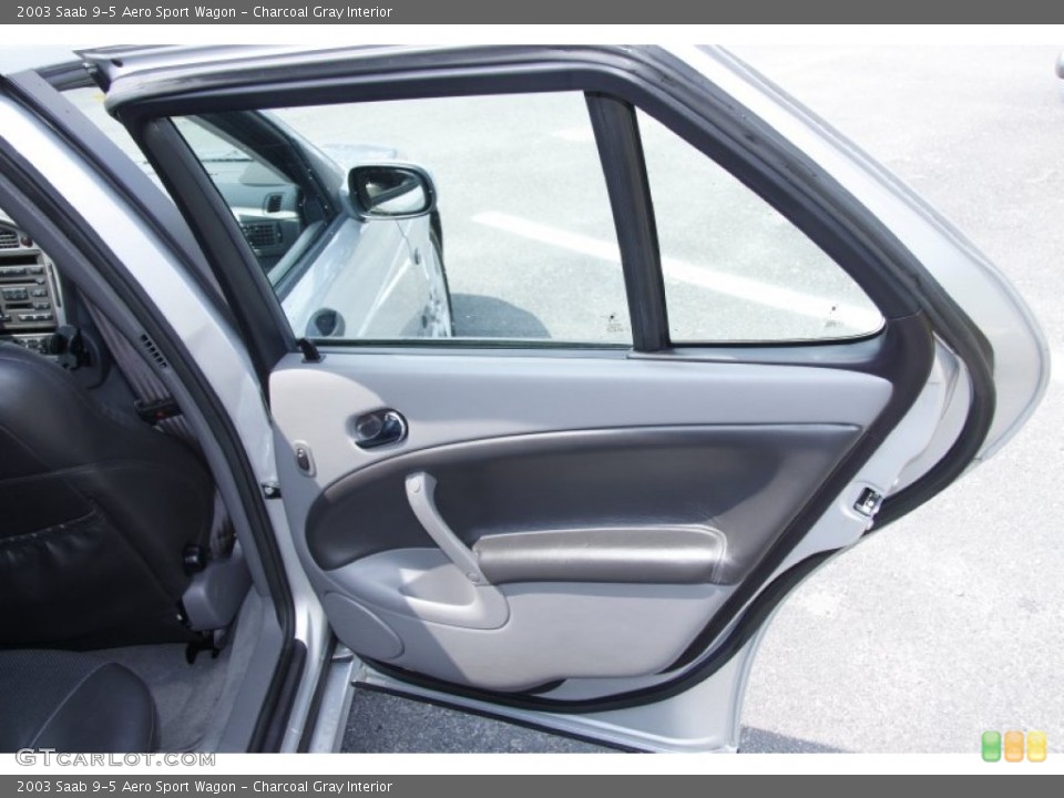 Charcoal Gray Interior Door Panel for the 2003 Saab 9-5 Aero Sport Wagon #51677802