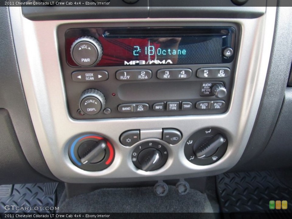 Ebony Interior Controls for the 2011 Chevrolet Colorado LT Crew Cab 4x4 #51678933
