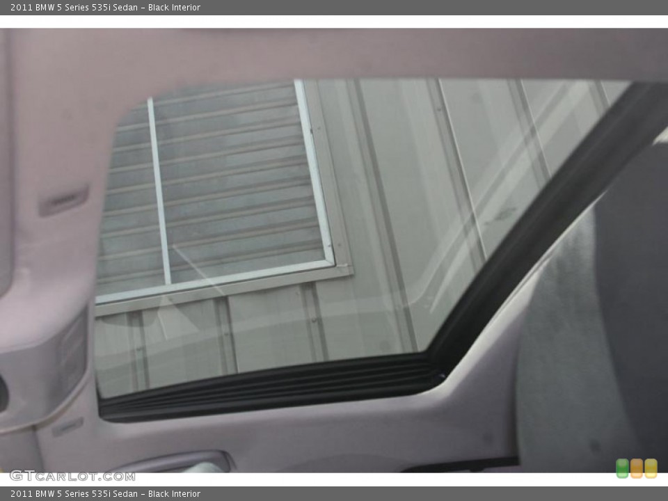 Black Interior Sunroof for the 2011 BMW 5 Series 535i Sedan #51681459