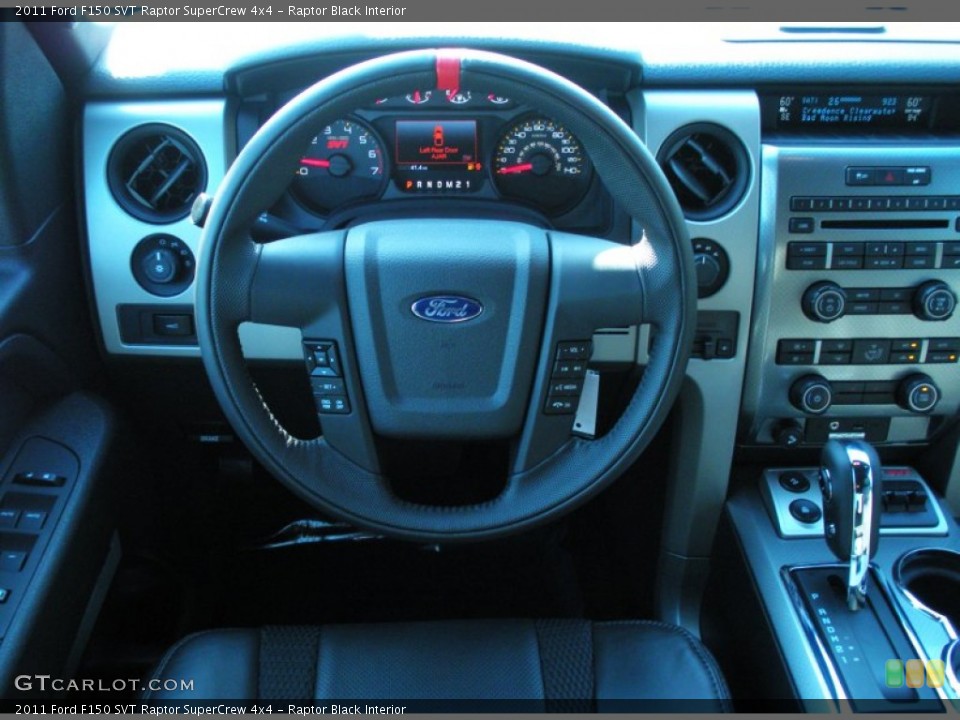 Raptor Black Interior Steering Wheel for the 2011 Ford F150 SVT Raptor SuperCrew 4x4 #51684414