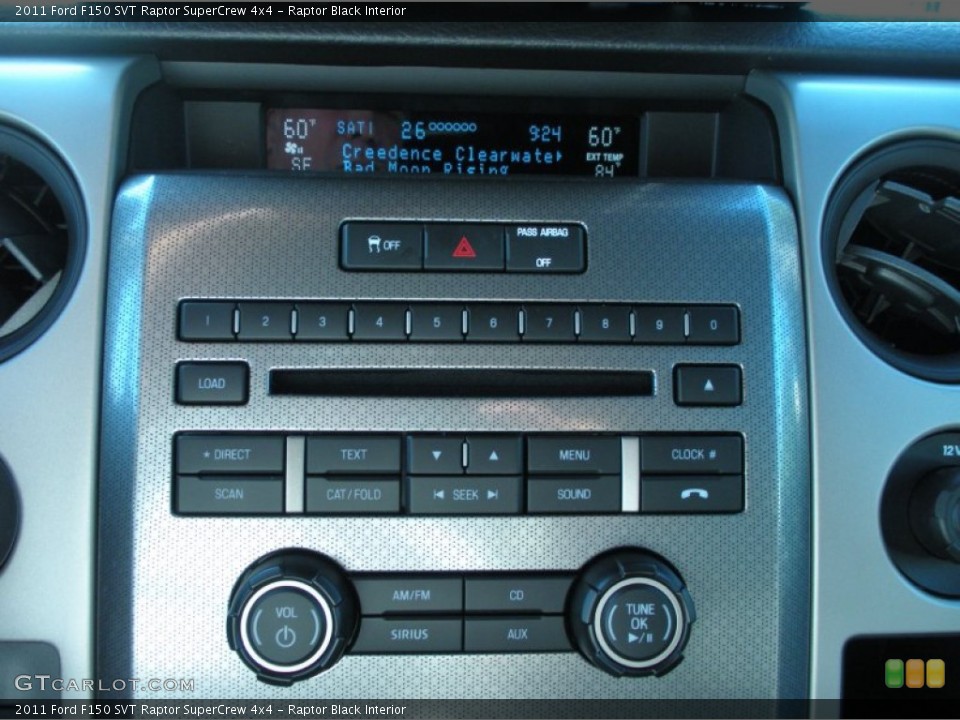 Raptor Black Interior Controls for the 2011 Ford F150 SVT Raptor SuperCrew 4x4 #51684453