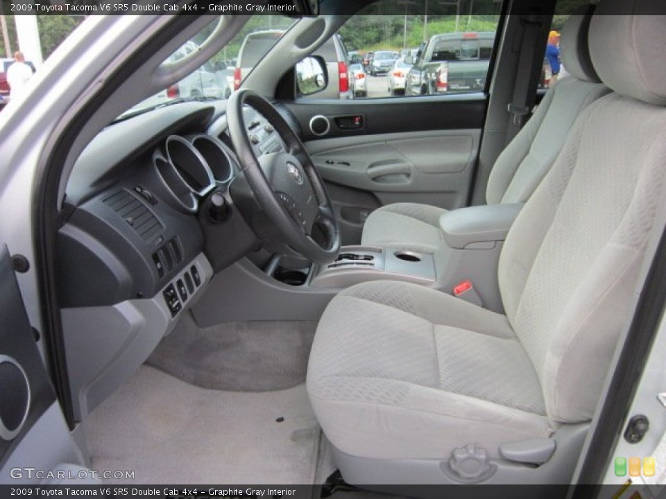 Graphite Gray Interior Photo for the 2009 Toyota Tacoma V6 SR5 Double Cab 4x4 #51684837