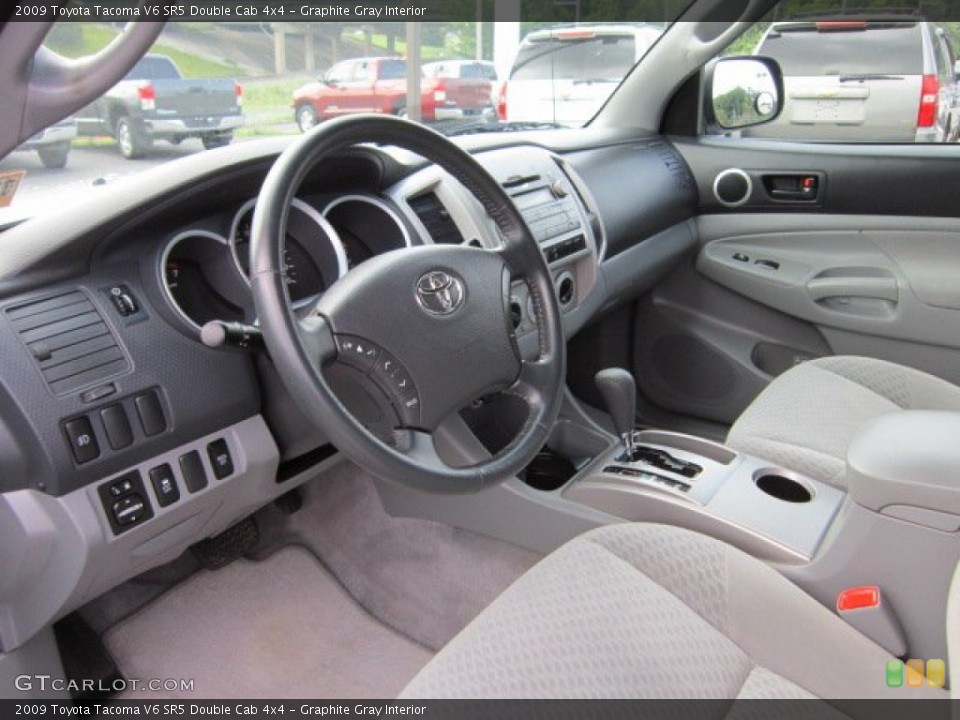 Graphite Gray Interior Photo for the 2009 Toyota Tacoma V6 SR5 Double Cab 4x4 #51684852