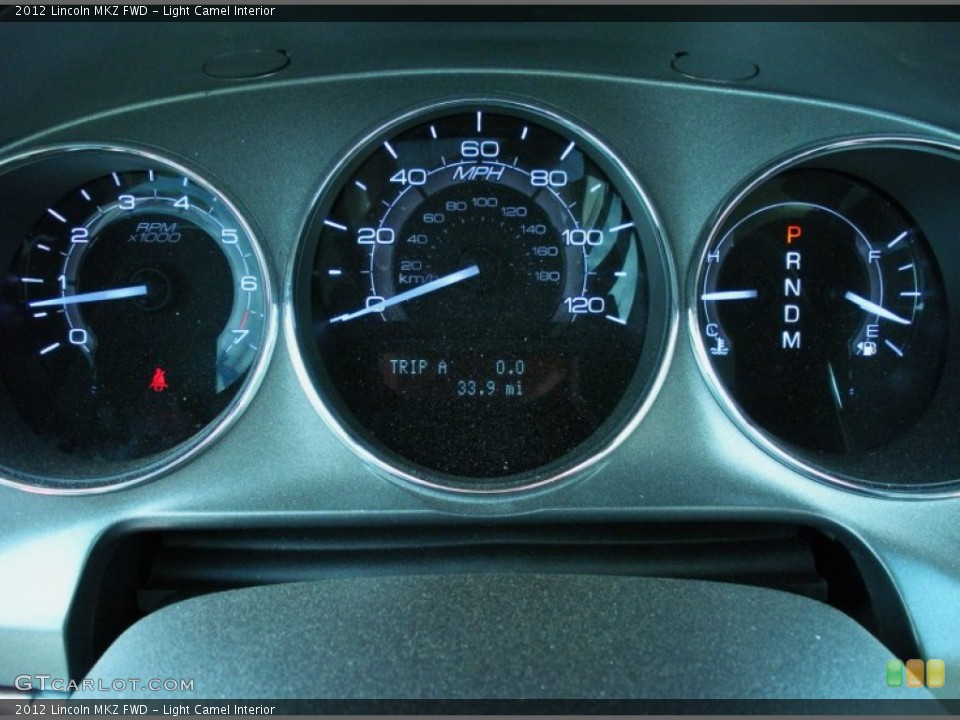 Light Camel Interior Gauges for the 2012 Lincoln MKZ FWD #51686226