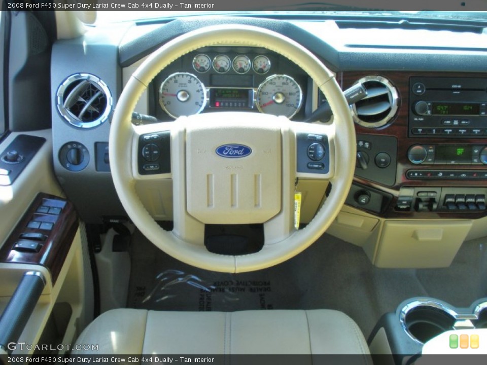 Tan Interior Dashboard for the 2008 Ford F450 Super Duty Lariat Crew Cab 4x4 Dually #51686844