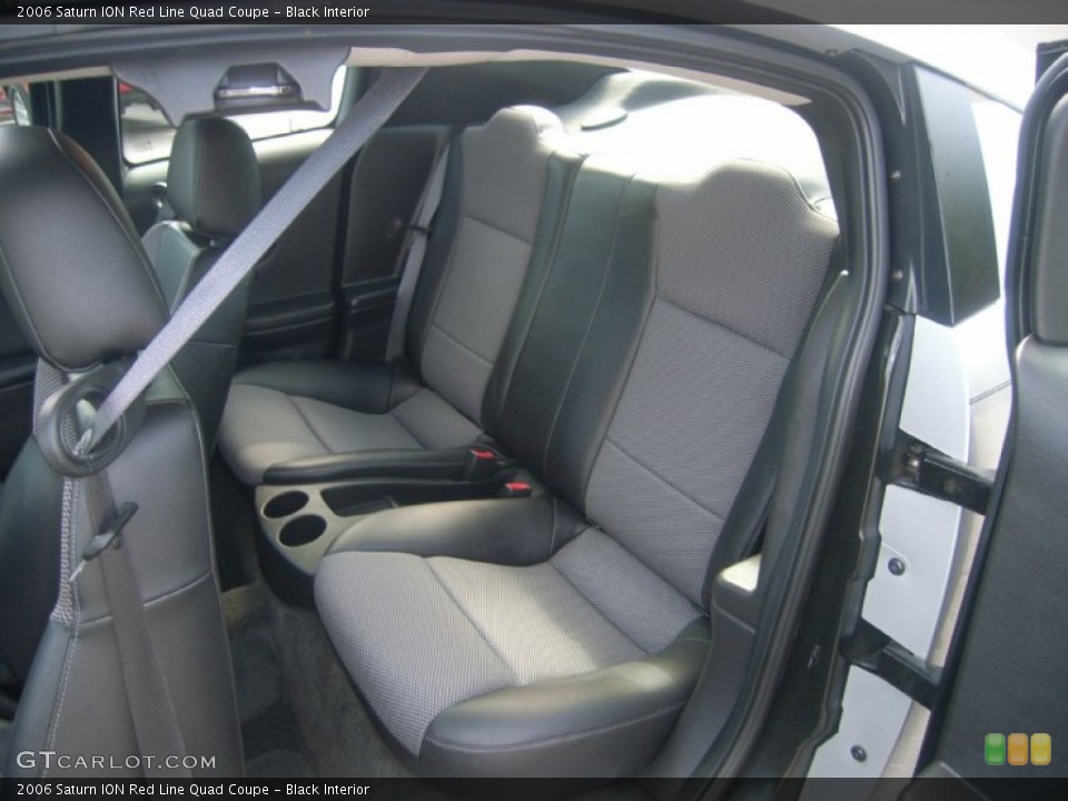 Black Interior Photo for the 2006 Saturn ION Red Line Quad Coupe #51694285