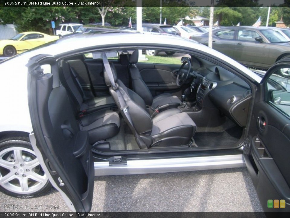 Black Interior Photo for the 2006 Saturn ION Red Line Quad Coupe #51694339