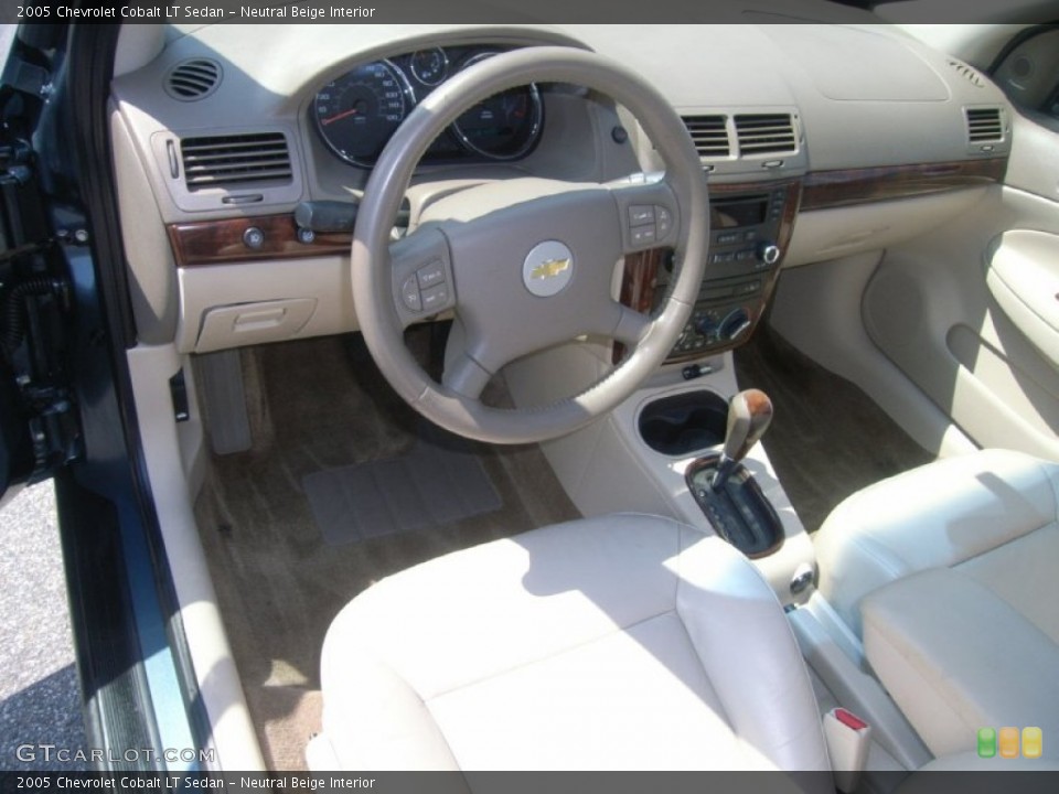 Neutral Beige Interior Prime Interior for the 2005 Chevrolet Cobalt LT Sedan #51694795