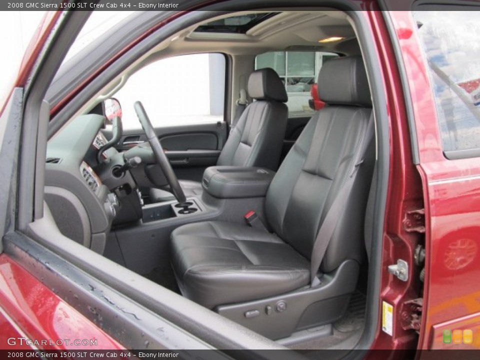 Ebony Interior Photo for the 2008 GMC Sierra 1500 SLT Crew Cab 4x4 #51695608