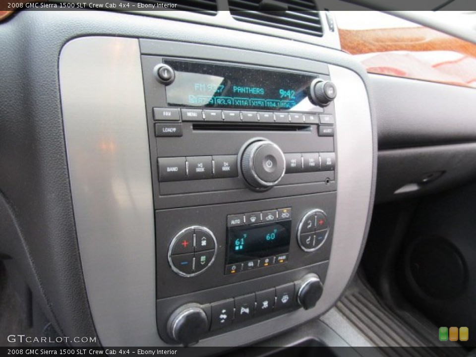 Ebony Interior Controls for the 2008 GMC Sierra 1500 SLT Crew Cab 4x4 #51695653