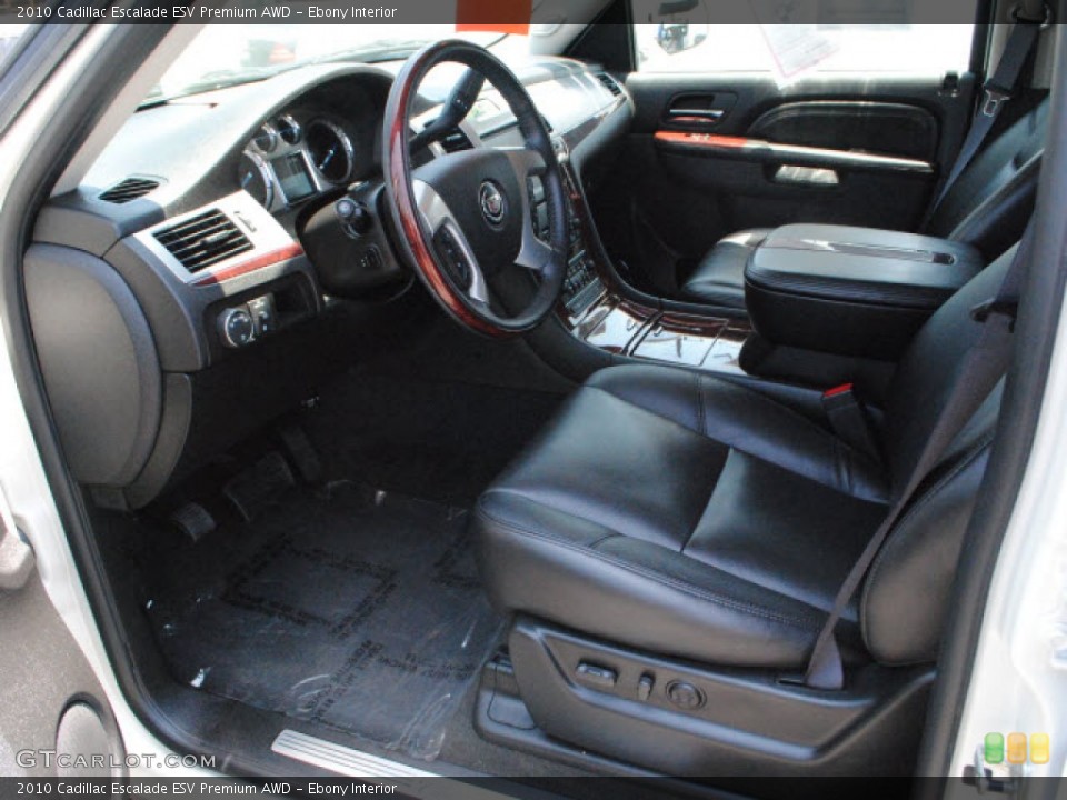 Ebony Interior Photo for the 2010 Cadillac Escalade ESV Premium AWD #51698443
