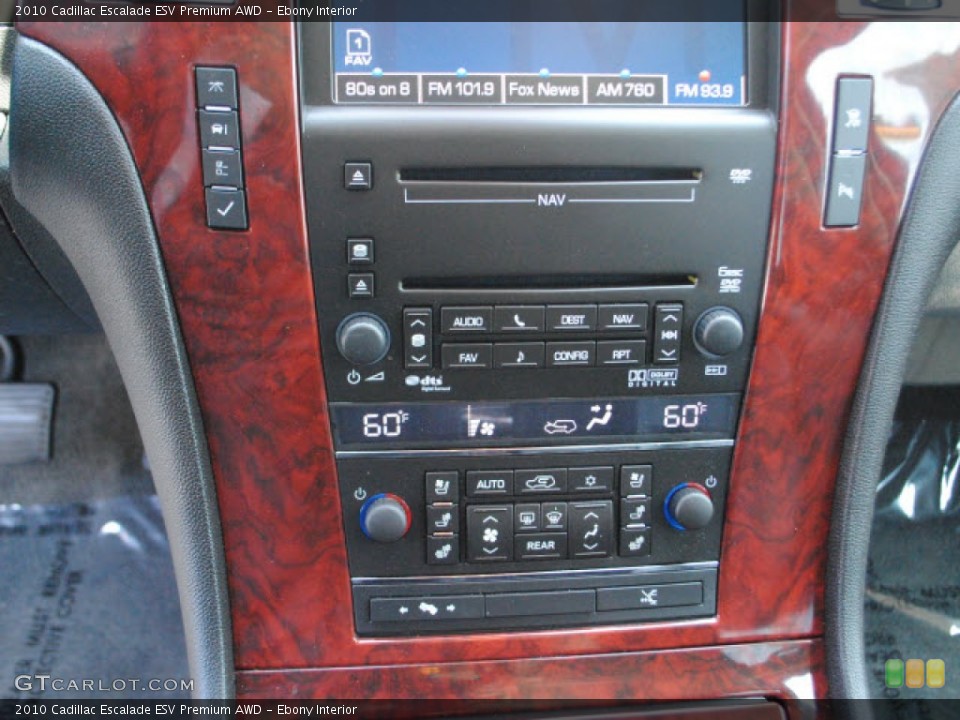 Ebony Interior Controls for the 2010 Cadillac Escalade ESV Premium AWD #51698560