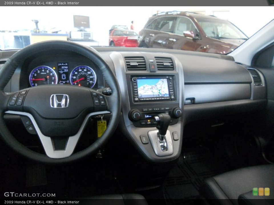 Black Interior Dashboard for the 2009 Honda CR-V EX-L 4WD #51699463