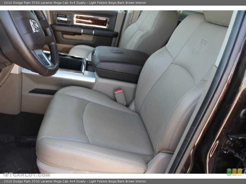 Light Pebble Beige/Bark Brown Interior Photo for the 2010 Dodge Ram 3500 Laramie Mega Cab 4x4 Dually #51700489