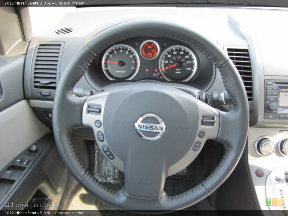 Charcoal Interior Steering Wheel for the 2012 Nissan Sentra 2.0 SL #51703021