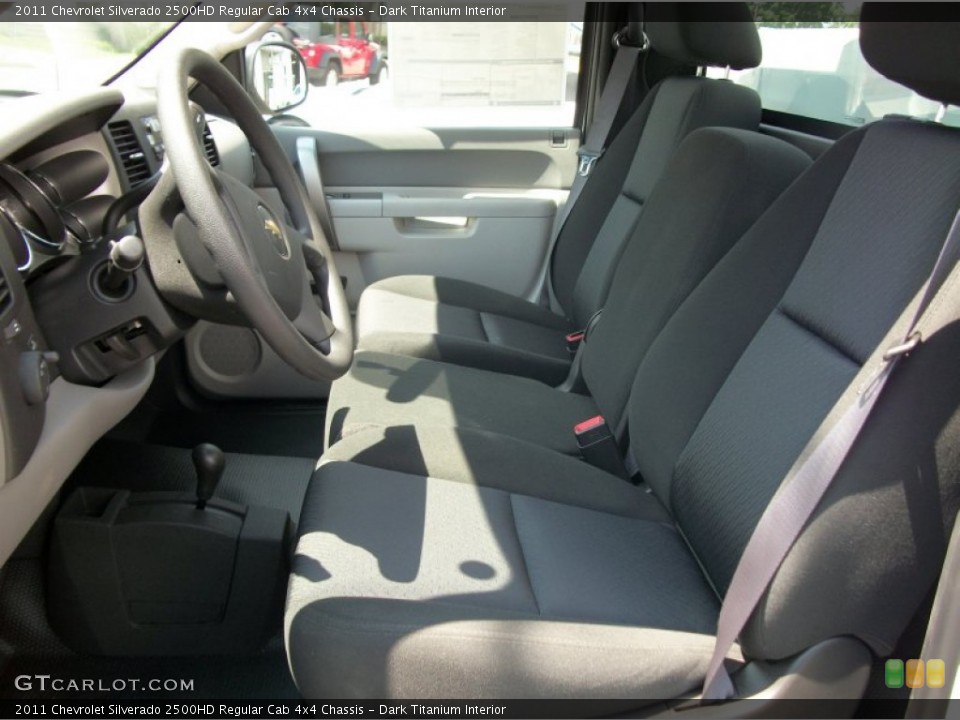 Dark Titanium Interior Photo for the 2011 Chevrolet Silverado 2500HD Regular Cab 4x4 Chassis #51705616