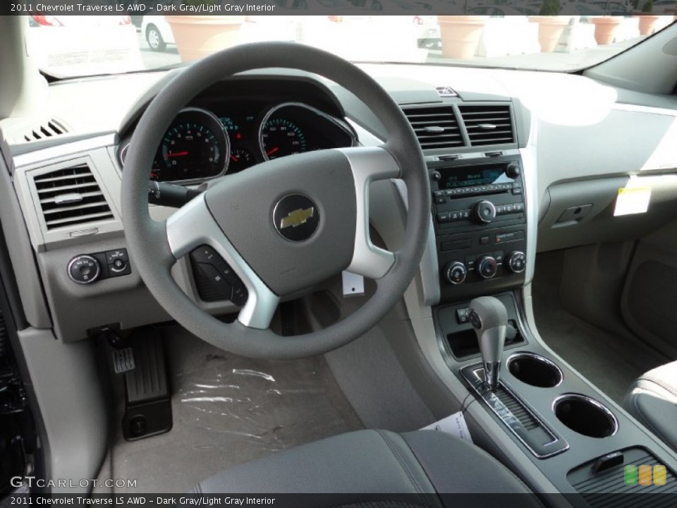 Dark Gray/Light Gray Interior Dashboard for the 2011 Chevrolet Traverse LS AWD #51705787