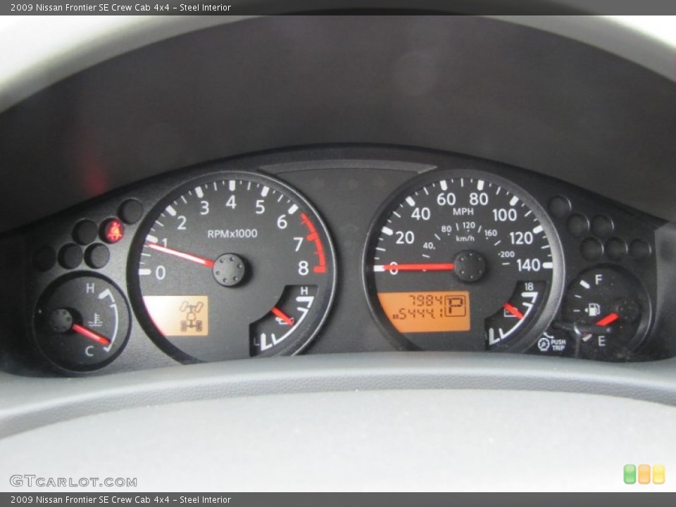 Steel Interior Gauges for the 2009 Nissan Frontier SE Crew Cab 4x4 #51706027