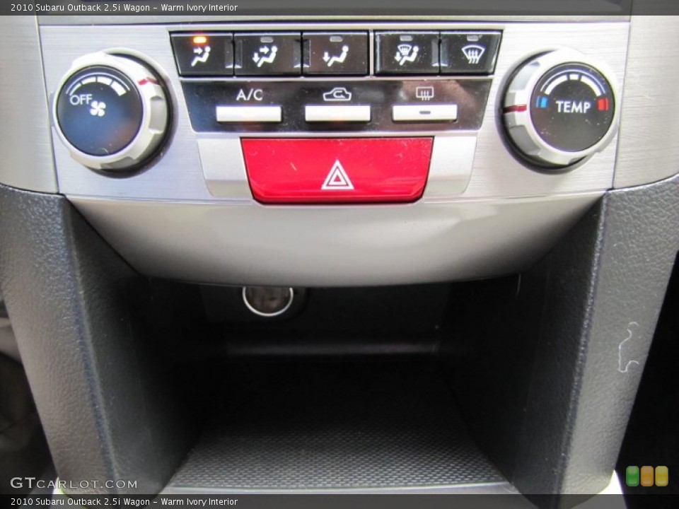 Warm Ivory Interior Controls for the 2010 Subaru Outback 2.5i Wagon #51706153
