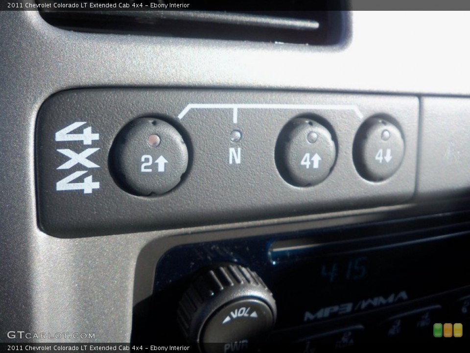 Ebony Interior Controls for the 2011 Chevrolet Colorado LT Extended Cab 4x4 #51706630