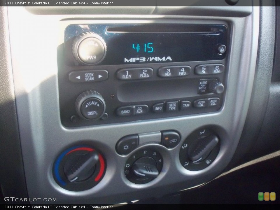Ebony Interior Controls for the 2011 Chevrolet Colorado LT Extended Cab 4x4 #51706645