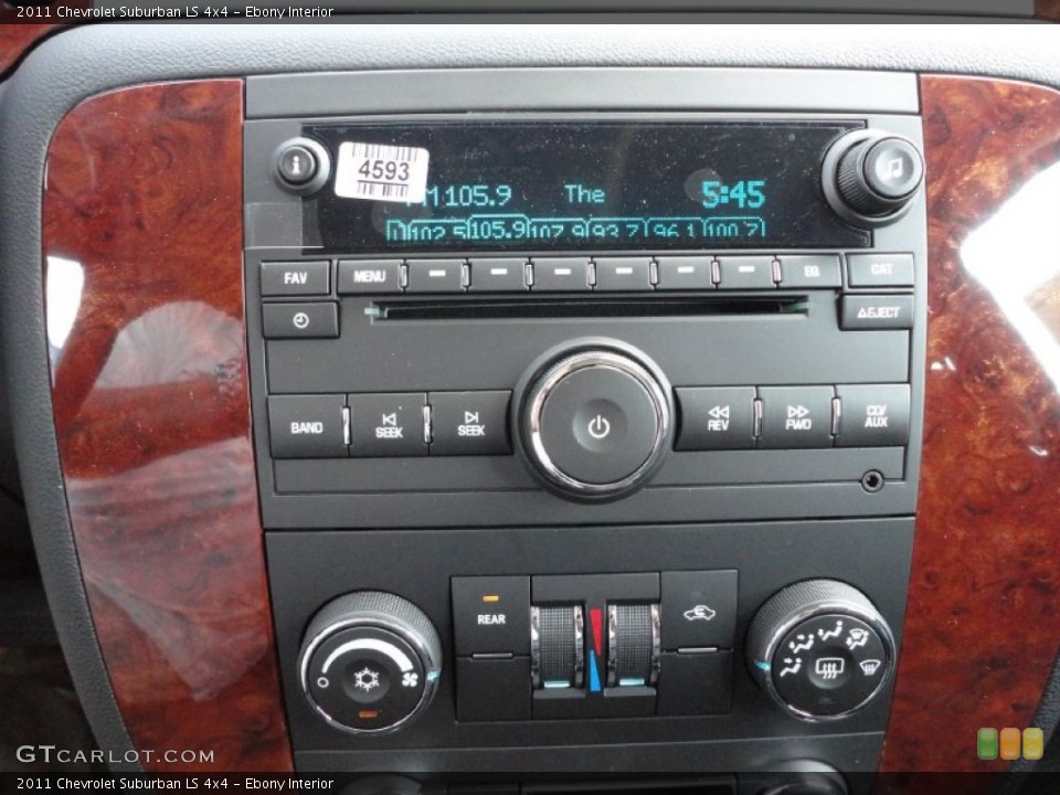Ebony Interior Controls for the 2011 Chevrolet Suburban LS 4x4 #51706825