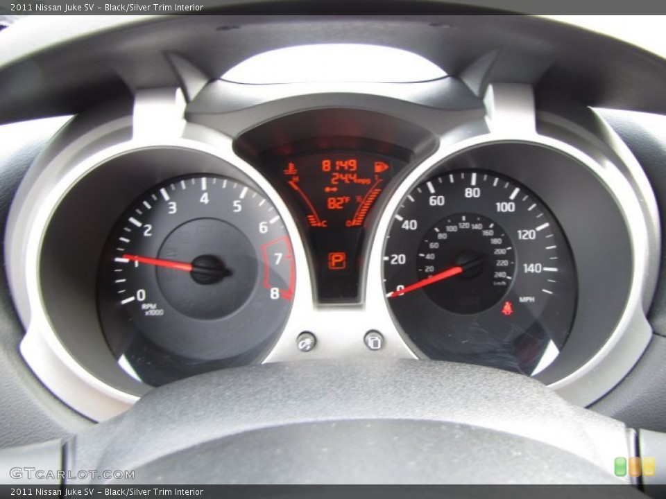 Black/Silver Trim Interior Gauges for the 2011 Nissan Juke SV #51706855