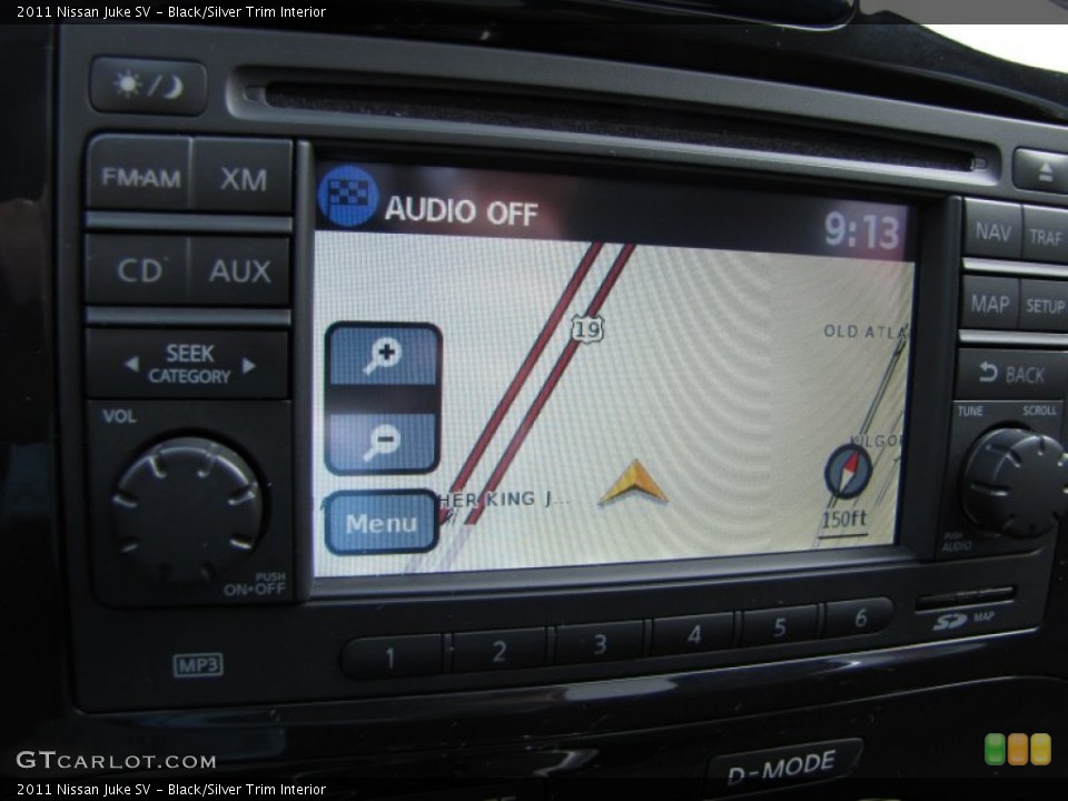 Black/Silver Trim Interior Navigation for the 2011 Nissan Juke SV #51706867