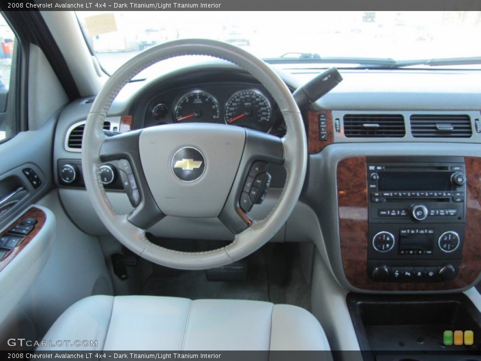 Dark Titanium/Light Titanium Interior Dashboard for the 2008 Chevrolet Avalanche LT 4x4 #51707542