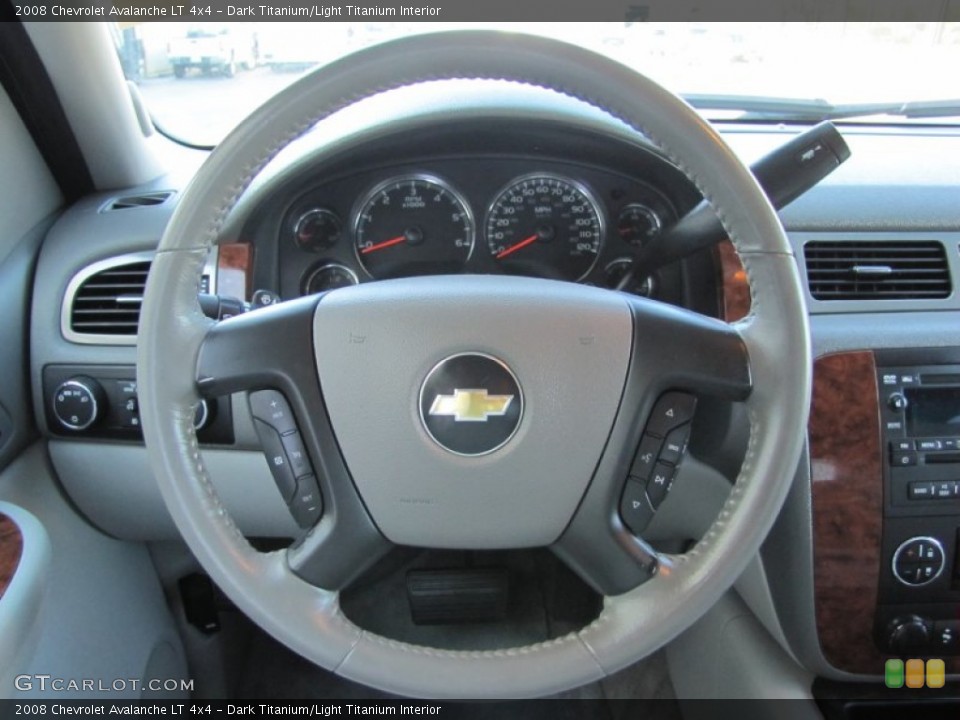 Dark Titanium/Light Titanium Interior Steering Wheel for the 2008 Chevrolet Avalanche LT 4x4 #51707566