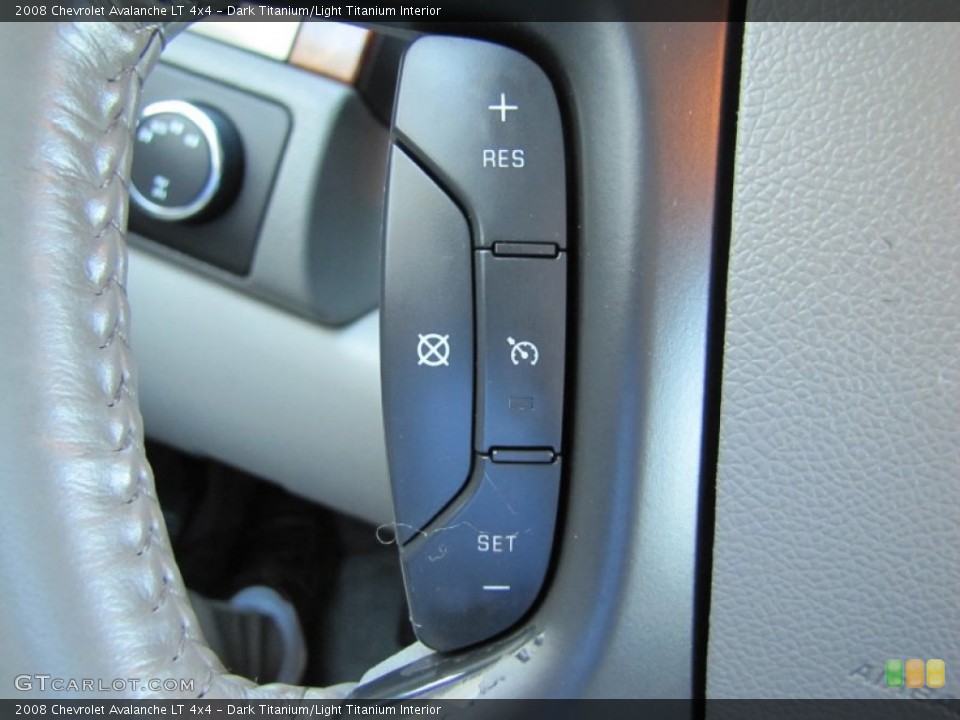 Dark Titanium/Light Titanium Interior Controls for the 2008 Chevrolet Avalanche LT 4x4 #51707581