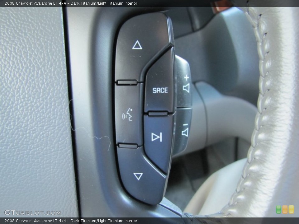 Dark Titanium/Light Titanium Interior Controls for the 2008 Chevrolet Avalanche LT 4x4 #51707596