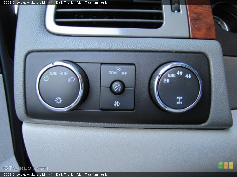 Dark Titanium/Light Titanium Interior Controls for the 2008 Chevrolet Avalanche LT 4x4 #51707638