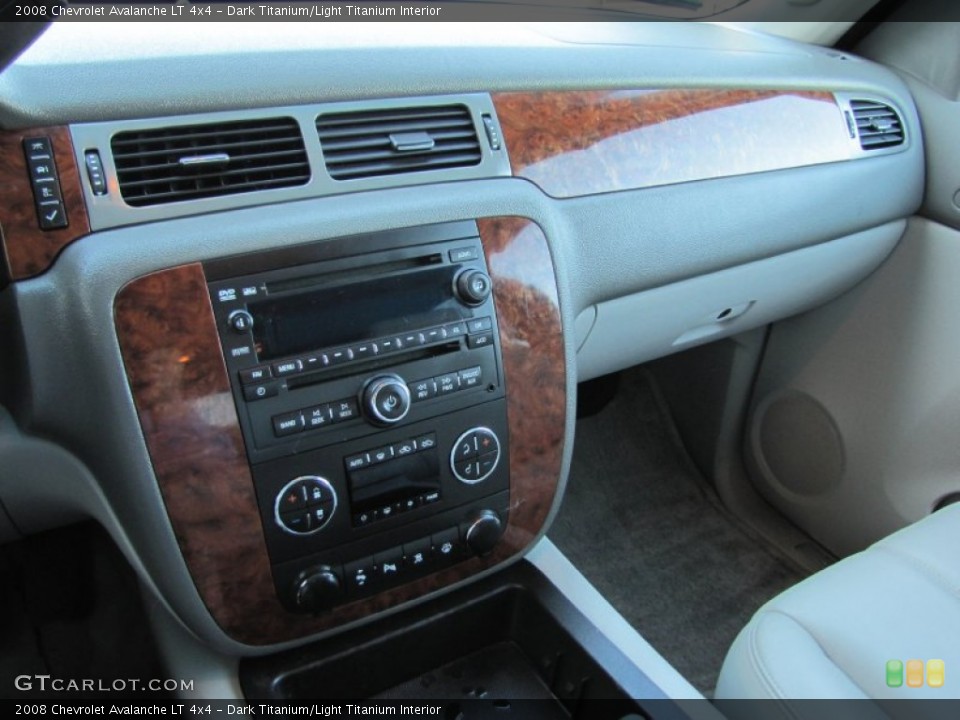 Dark Titanium/Light Titanium Interior Dashboard for the 2008 Chevrolet Avalanche LT 4x4 #51707674