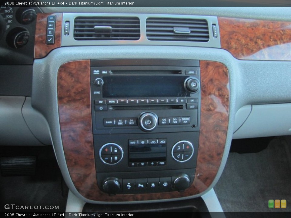 Dark Titanium/Light Titanium Interior Controls for the 2008 Chevrolet Avalanche LT 4x4 #51707689
