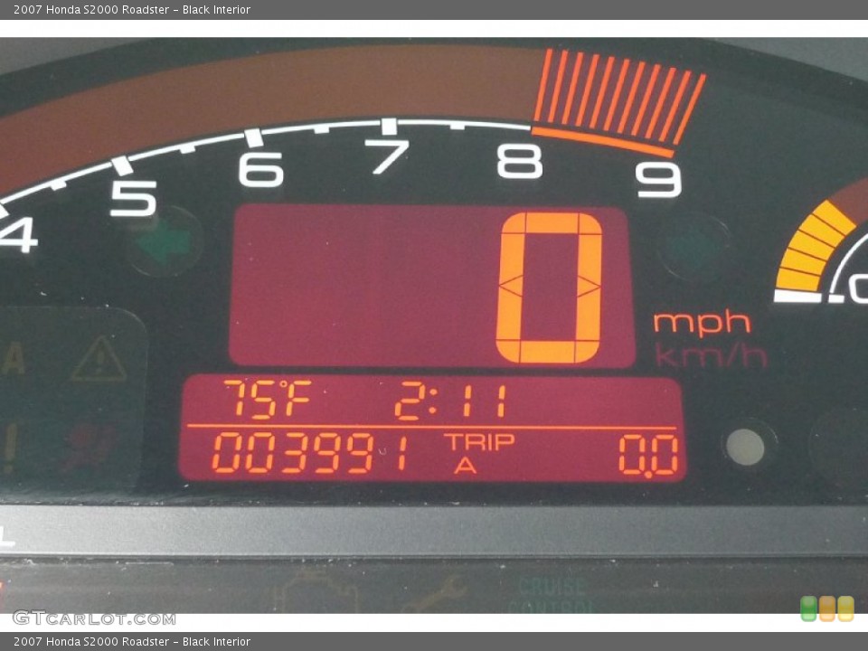 Black Interior Gauges for the 2007 Honda S2000 Roadster #51710023