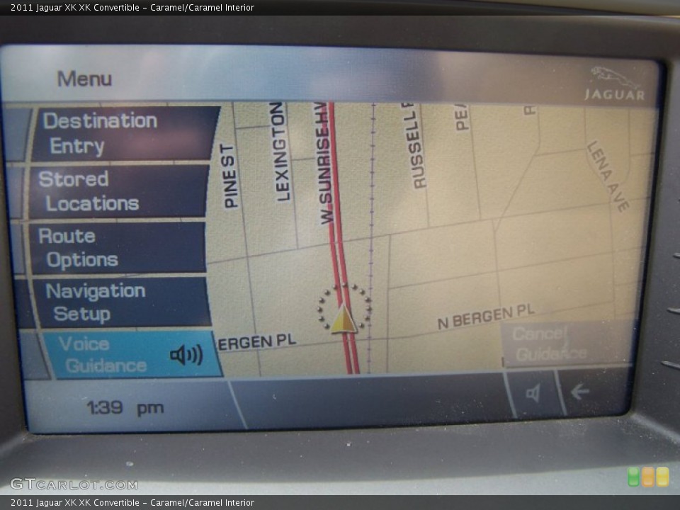 Caramel/Caramel Interior Navigation for the 2011 Jaguar XK XK Convertible #51711541