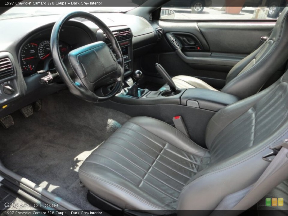 Dark Grey Interior Prime Interior for the 1997 Chevrolet Camaro Z28 Coupe #51712177