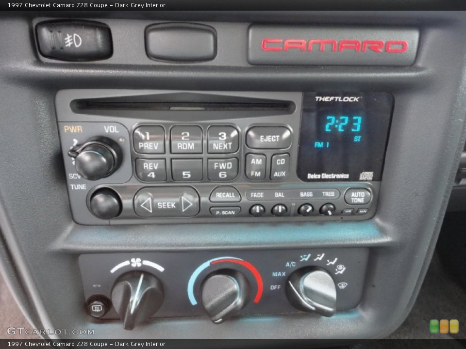 Dark Grey Interior Controls for the 1997 Chevrolet Camaro Z28 Coupe #51712285