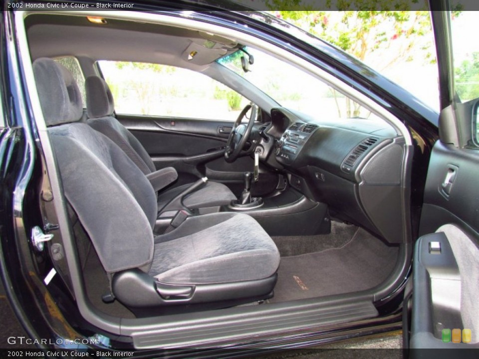 Black Interior Photo for the 2002 Honda Civic LX Coupe #51716347