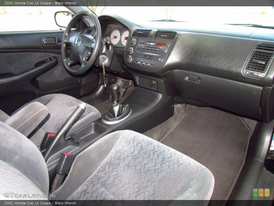 Black Interior Photo for the 2002 Honda Civic LX Coupe #51716395